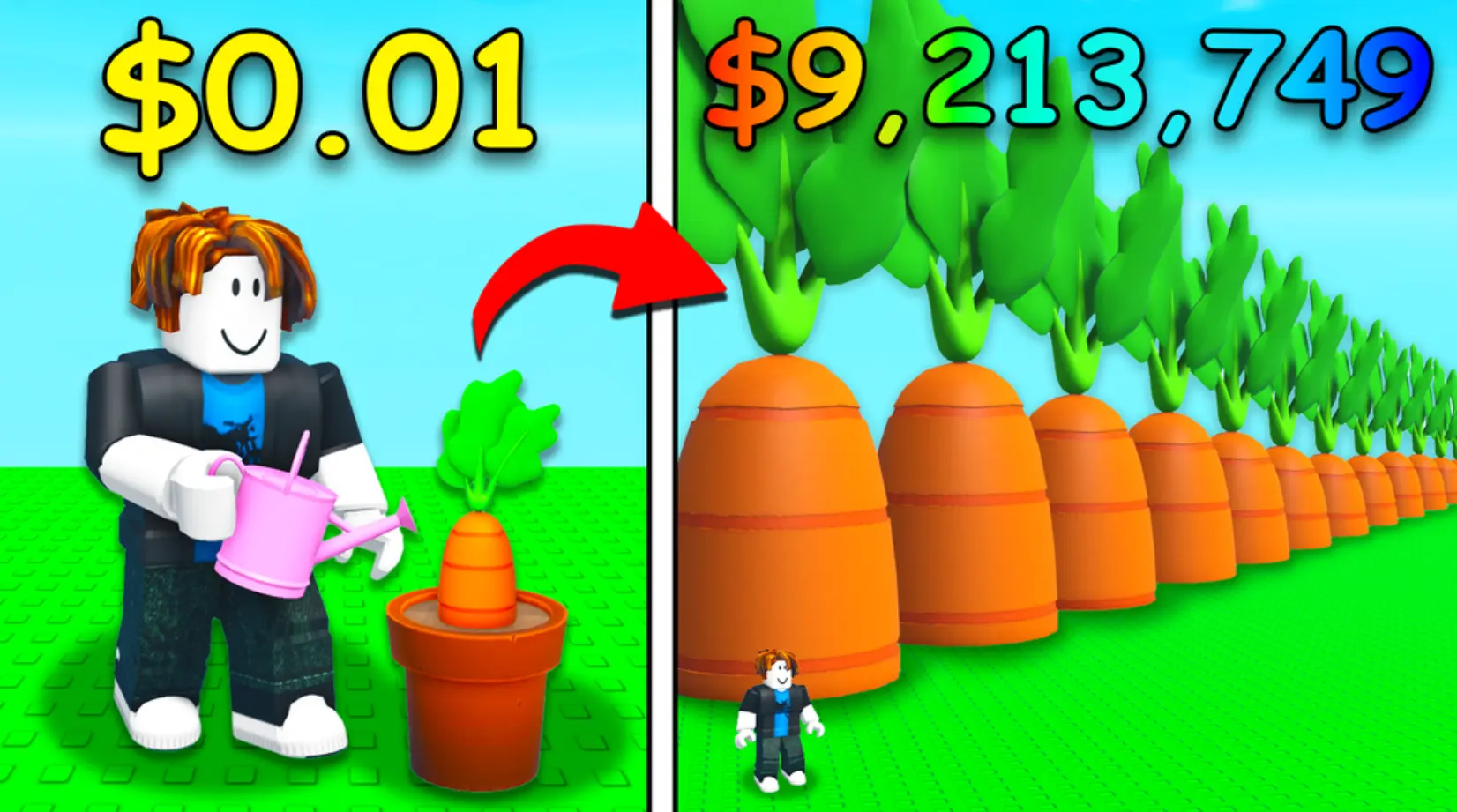 Players trading plants and resources in Grow a Garden
